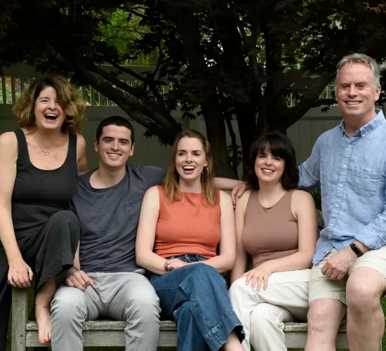 Robbie, Mark and their children, photo credit Ellen Augarten